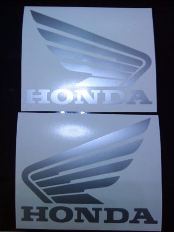 Honda Wings Pair Tank Helmet Motorcycle Van Car Vinyl Decals Stickers BLUE