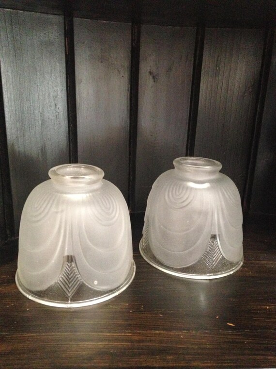 Glass Lamp Shade Replacement Shade Set 2/Replacement frosted Etsy