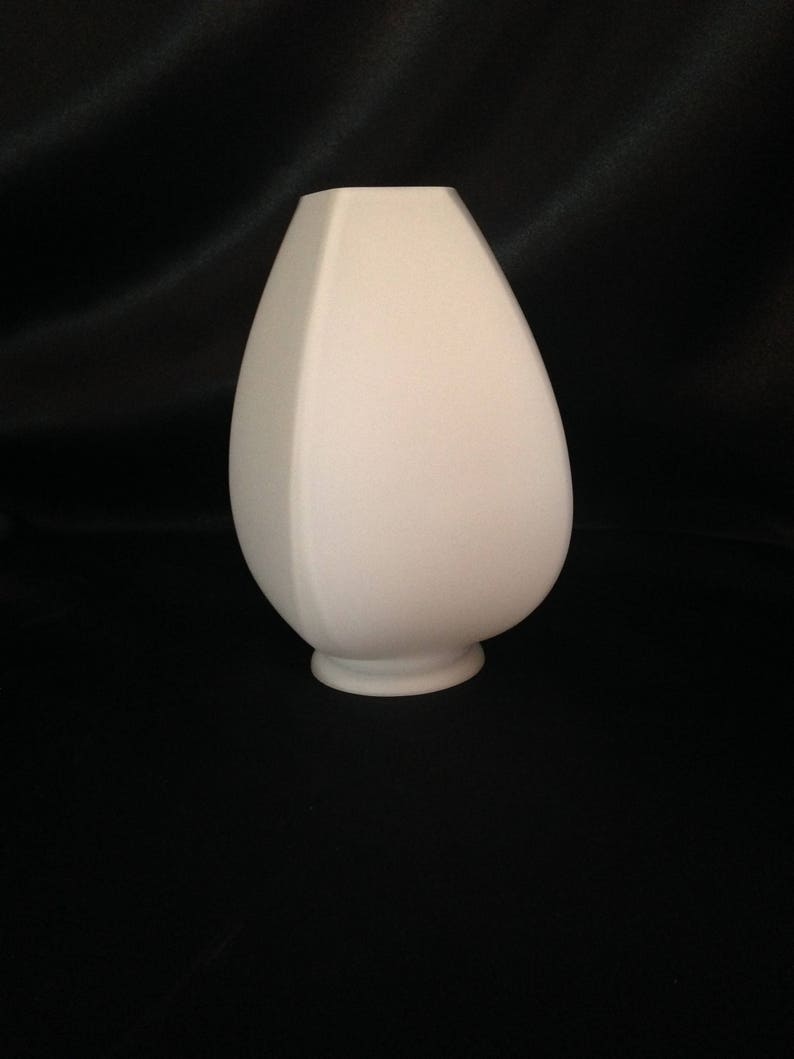 Frosted Glass Lamp Shade 2 1 8 Fitter Vintage White Lampshade 5 Tall Replacement
