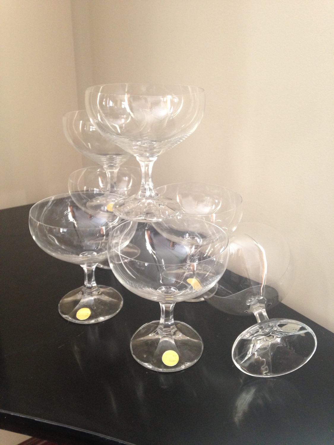 German Glassware Set 7/Crystal Glass Stemware Made Etsy