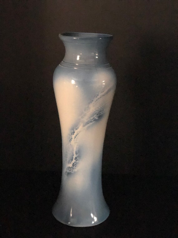 Studio Art Pottery Blue VASE Signed M Coplin/m Coplin Ceramic Etsy