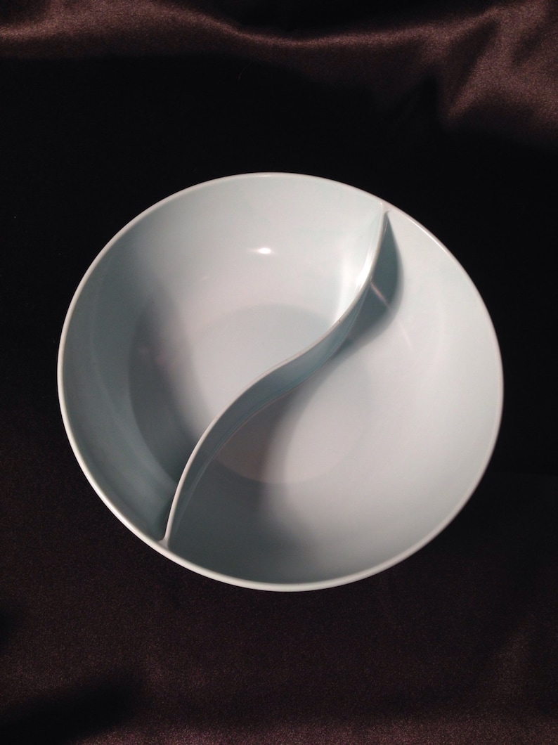 Windsor MelmacBlue Aqua Windsor Melmac divided bowl made in Etsy