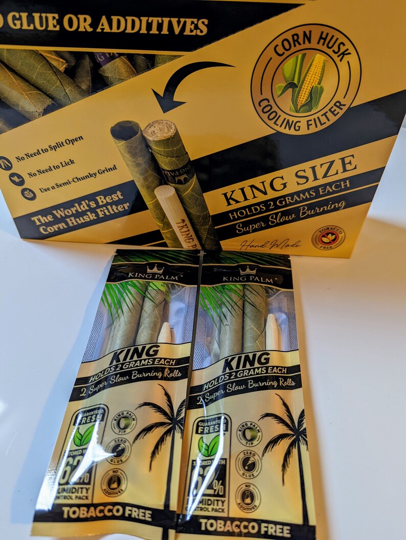 King Palm Leaf Blunt Wraps Corn Husk Filter King Size Etsy Ireland