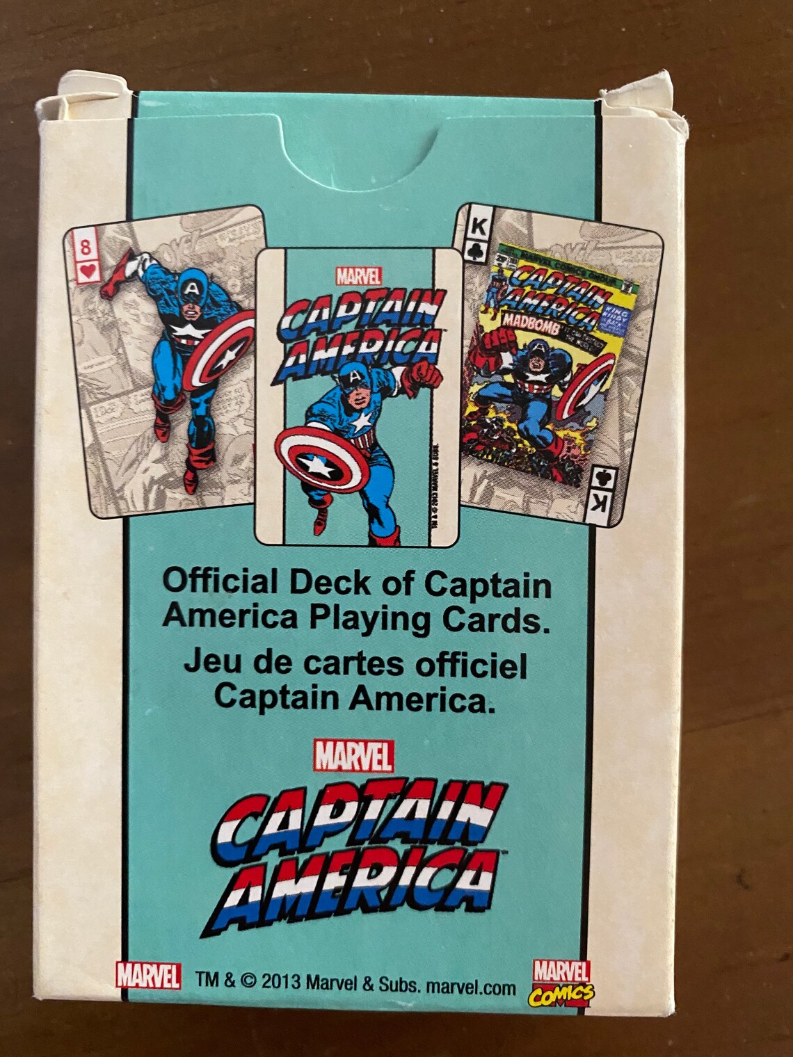 Marvel Playing Cards Captain America Vintage NMR 522503 Etsy Sweden