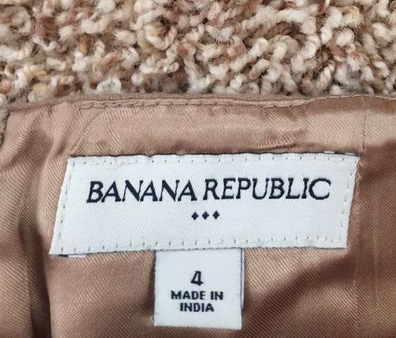 Jupe Noire Banana Republic En Laine Mélangée - Taille 8 - Occasion Très Bon état