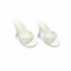 Barbie Vintage 1960s Barbie White Shoes Made in Japan
