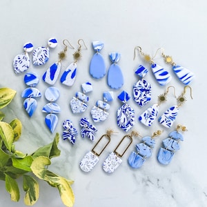 The Santorini Collection | Modern Polymer Clay Earrings