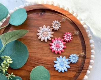 Flower Sunburst Collection | Polymer Clay Earrings