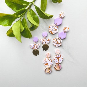 Die Geranium Kollektion | Polymer Clay Ohrringe