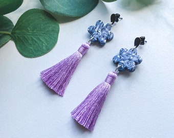 The Lilac Tassel | Polymer Clay Earrings