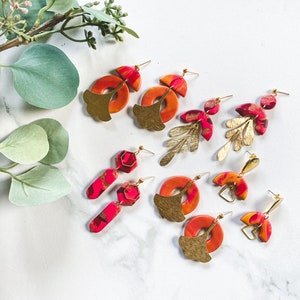 The Merlot Collection | Polymer Clay Earrings
