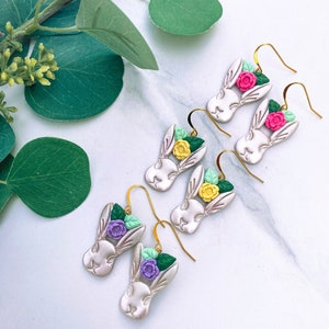 Easter Bunny Collection | Polymer Clay Earrings