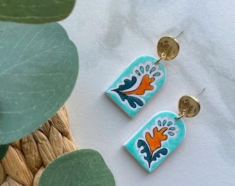 Coral Arch Drop | Polymer Clay Earring