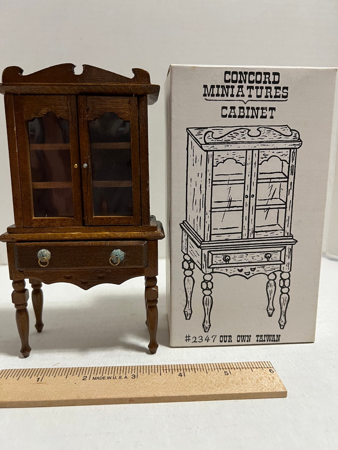 Dollhouse Furniture Vintage Wooden Concord Miniatures Etsy