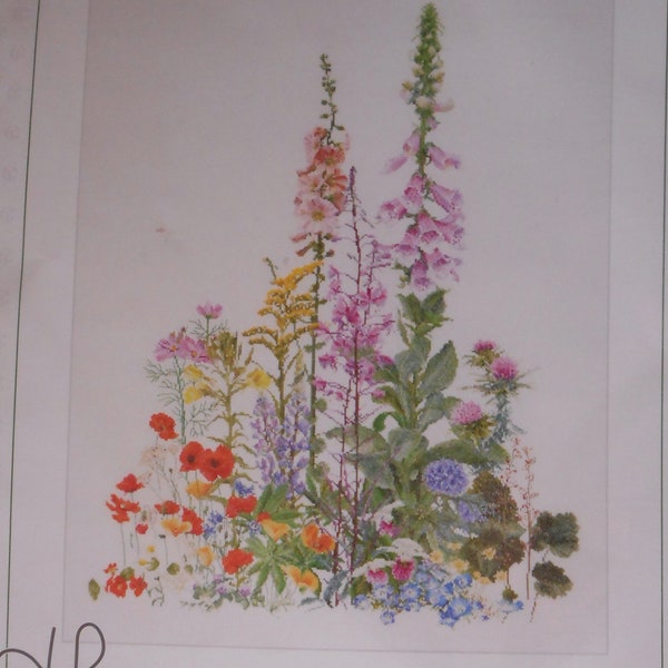 New Thea Gouverneur Counted Cross Stitch, American Wild Flowers. New, Unopened Kit. 49 x 67 cm.