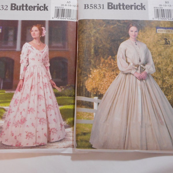 Simplicity 7212. Civil War 1860s Dress Pattern. Mary Lincoln, Civil War Era Dress Pattern. SZ 6