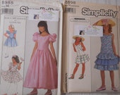 Big Girls Tweens Party Dress, Sundress patterns, Sizes 10-14, Uncut, like new