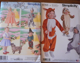 Wizard of OZ Simplicity Pattern 4024/ Sz 1/2,1,2,3,4New.Dorothy Glinda,Tin Man Wizard of OZ Simplicity Pattern 4024/ Sz 1/2,1,2,3,4New.Dorothy Glinda,Tin Man