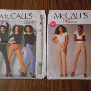 McCalls Palmer Pletsch, Fokus auf Passform Muster. Einfach zu nähen Damenhose oder Jeans Nähmuster. Deine Auswahl an neuen Mustern.