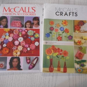 Decorate with Fabric flowers - Your choice of like new sewing patterns.