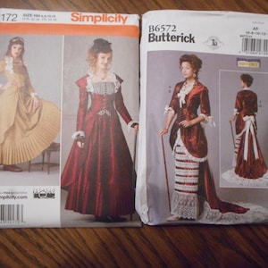 Women's Women's Historical Dresses and Gowns. Like New, uncut sewing patterns. Victorian Styles. Patterns sold separately.