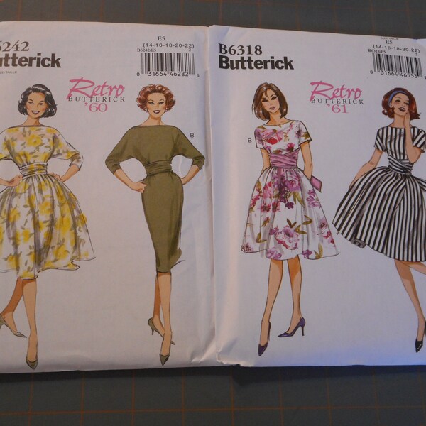 New Womens Retro 1960's 's Dress Patterns. Your choice of new sewing patterns.