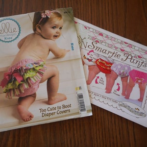 Diaper Cover Patterns to sew. Super cute styles by Ellie Mae or Little Londyn. Like new sewing patterns, your choice.