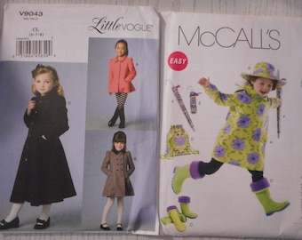 Cappotti invernali e impermeabili per bambine. La tua scelta di modelli di cucito come nuovi. Le taglie vanno dalla 3 alla 8. Vedi la descrizione per la taglia esatta.