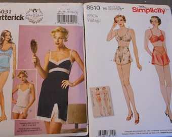 New Womens Retro lingerie sewing patterns. 1930's and Designed by Gertie. Your choice.