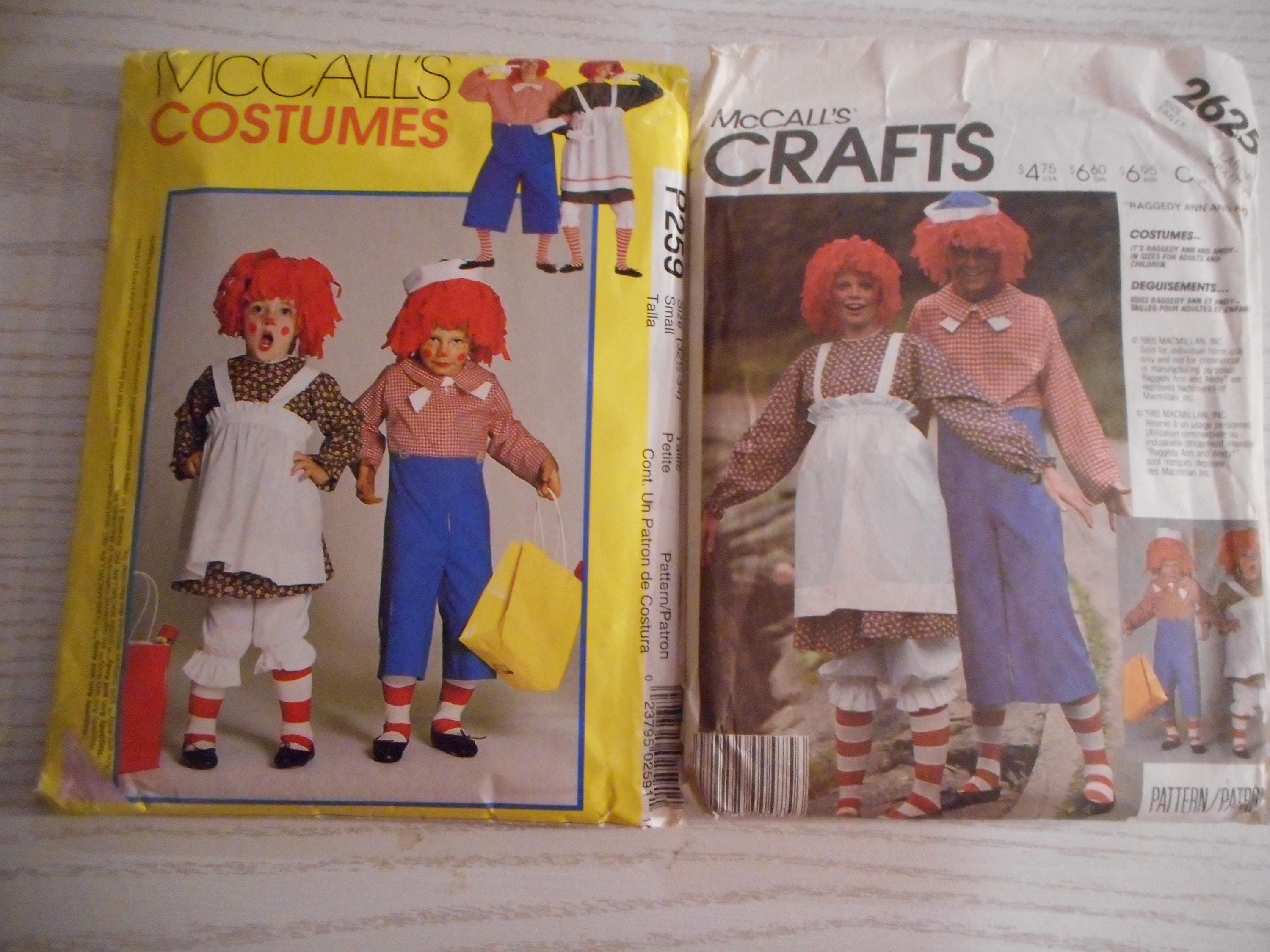 Raggedy Ann and Andy Costumes. Adult and Children's' Sizes. Like
