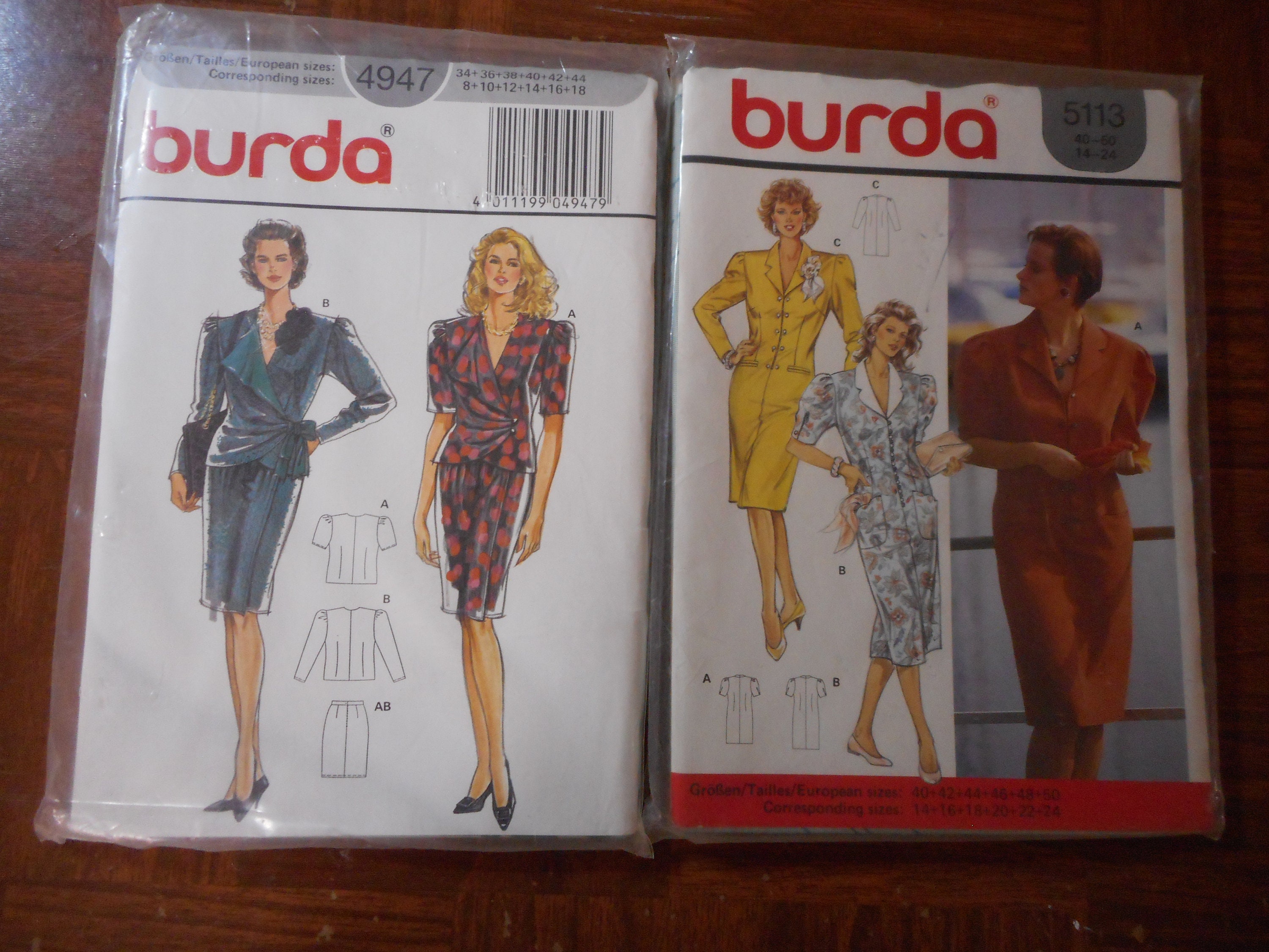 Dress Sizes 6-24 NOS Women/'s Business Wear Skirt and Jacket Patterns