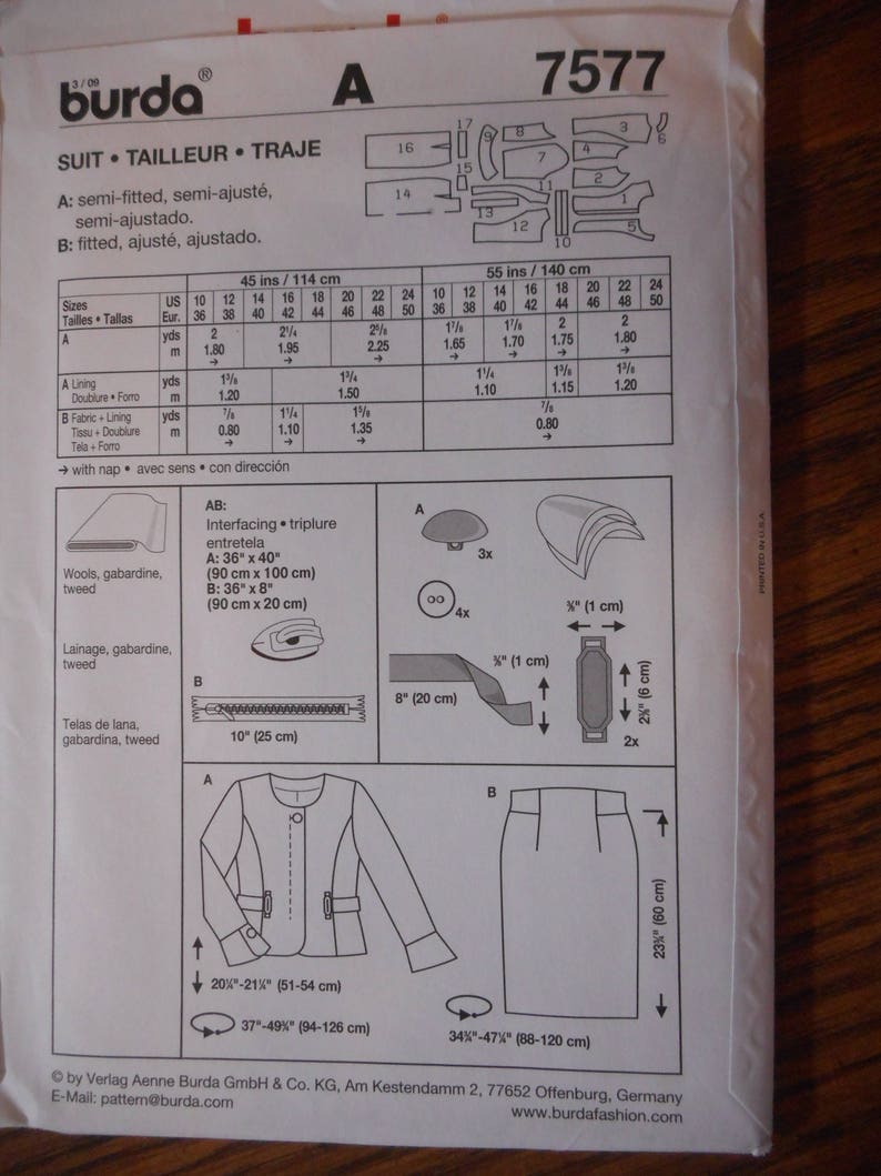 Dress Sizes 6-24 NOS Women/'s Business Wear Skirt and Jacket Patterns