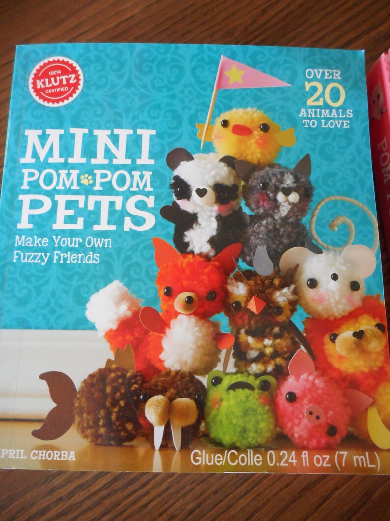 Pom Pom Kitties Mimi Pom Pom Pets Kits Instruction Books or Etsy