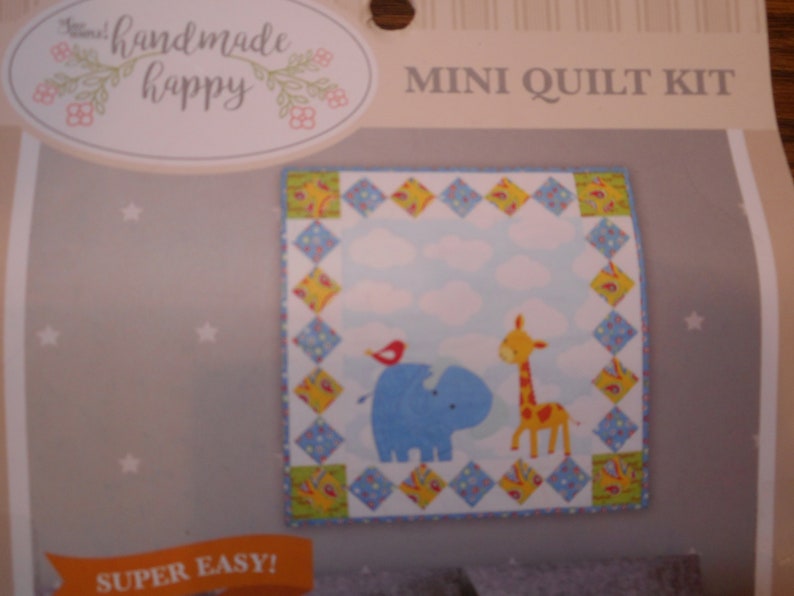 Jungle Friends Mini Quilt Kit Fabric Panel With Backing and Etsy