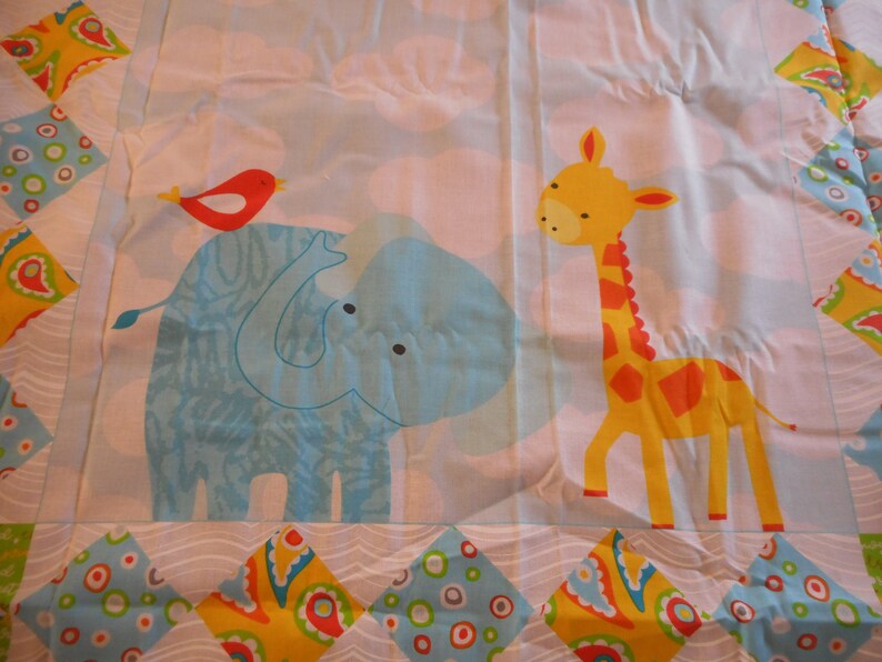 Jungle Friends Mini Quilt Kit Fabric Panel With Backing and Etsy