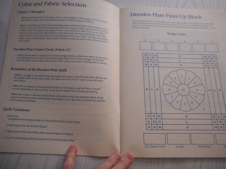 A Simplified Method Like New. Dresden Plate Quilt Book by Wendy Gilbert Quilt in a Day