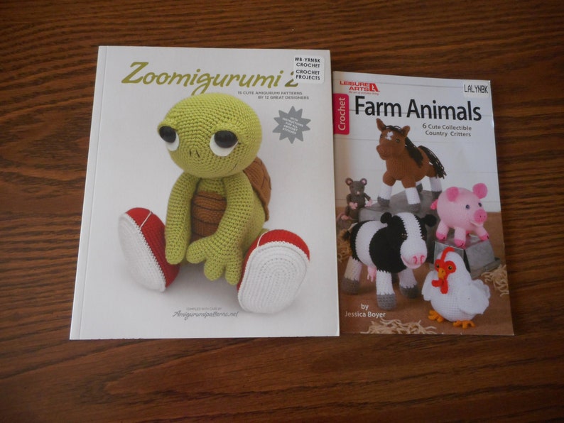 Crochet Animal Amigurumi Pattern Books Like New. Your Choice | Etsy
