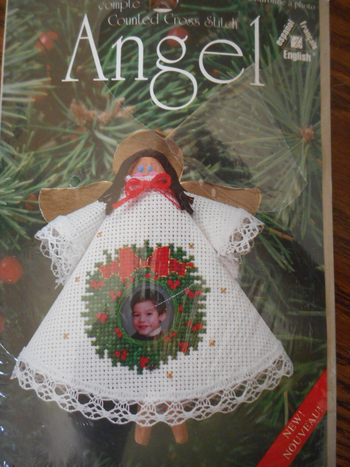 Counted Cross Stitch Kits Clothespin Christmas Angel Etsy