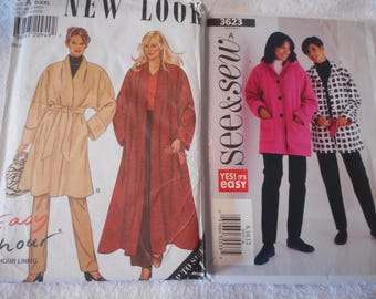 Capispalla, cappotto o giacca da donna. La tua scelta di modelli di cucito come nuovi. Taglie 8-12 o 10-28. La tua scelta di modelli di cucito come nuovi.
