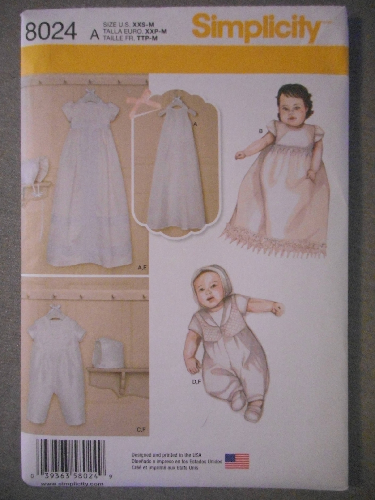 New Pattern Baby Christening Baptism Gown Uncut With - Etsy