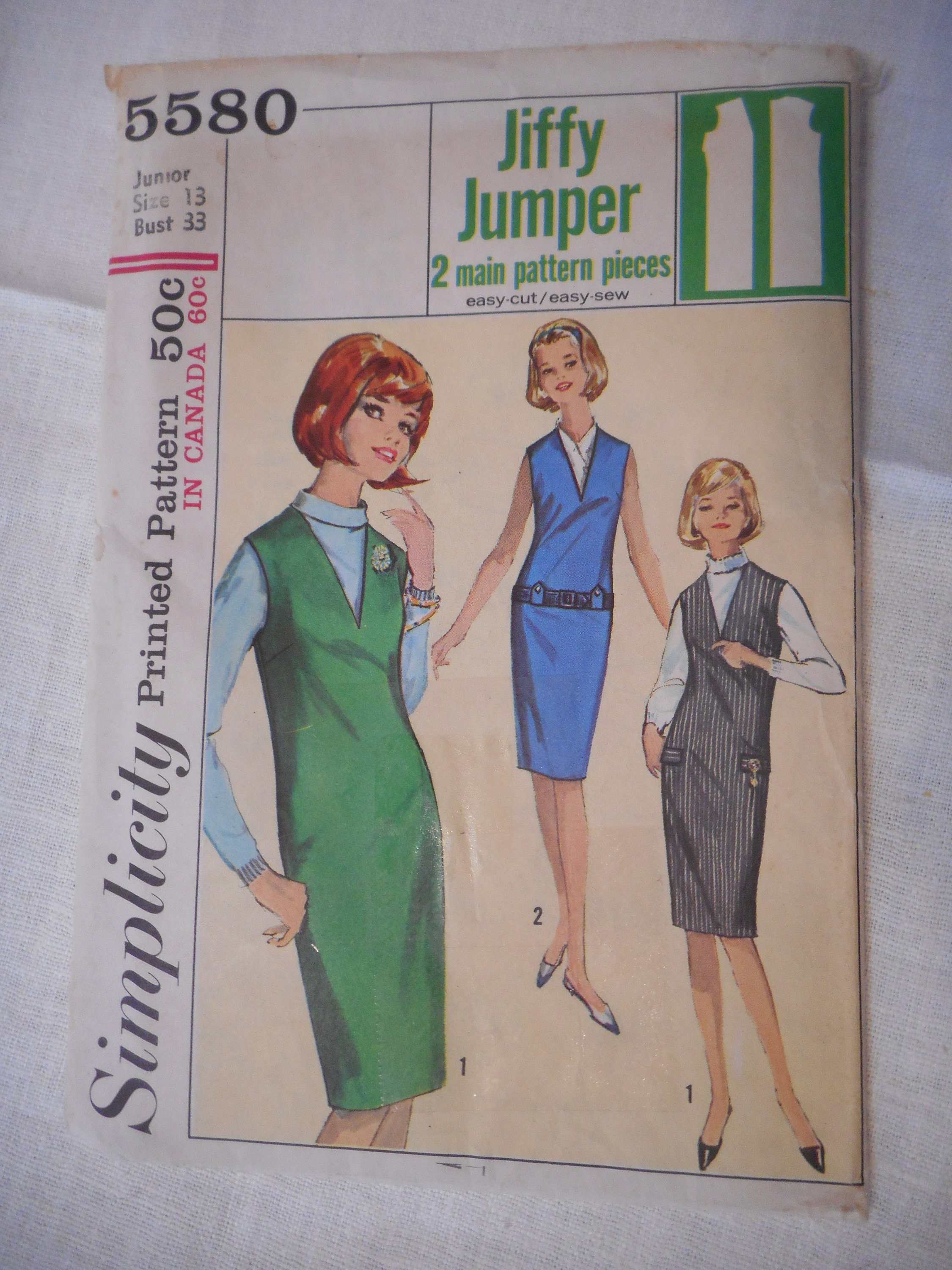 Women's Vintage 1960- 1970 Dress and Jumper Patterns. Wonderful