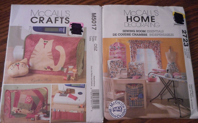 Sewing And Laundry Room Accessories Pattern Cute Cat Sewing Etsy