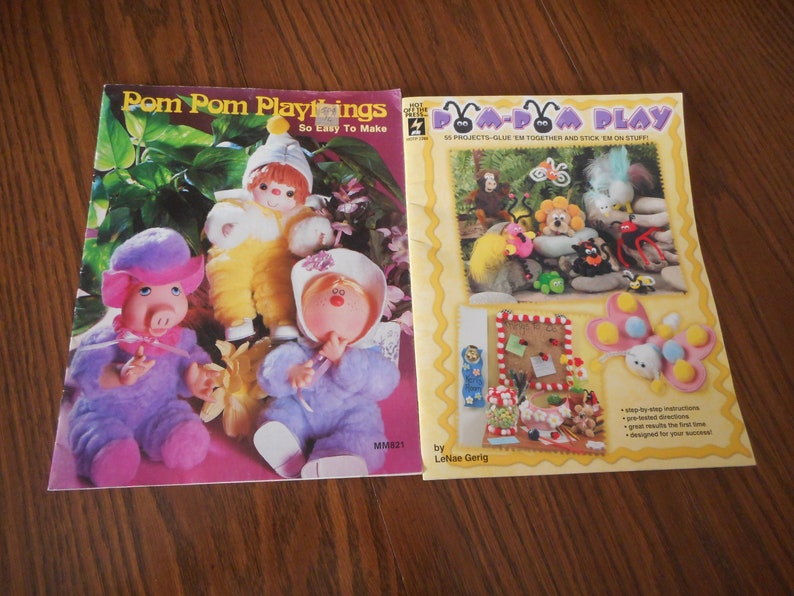 Pom Pom Dolls Your choice of pattern instruction booklets. Toys and other crafts