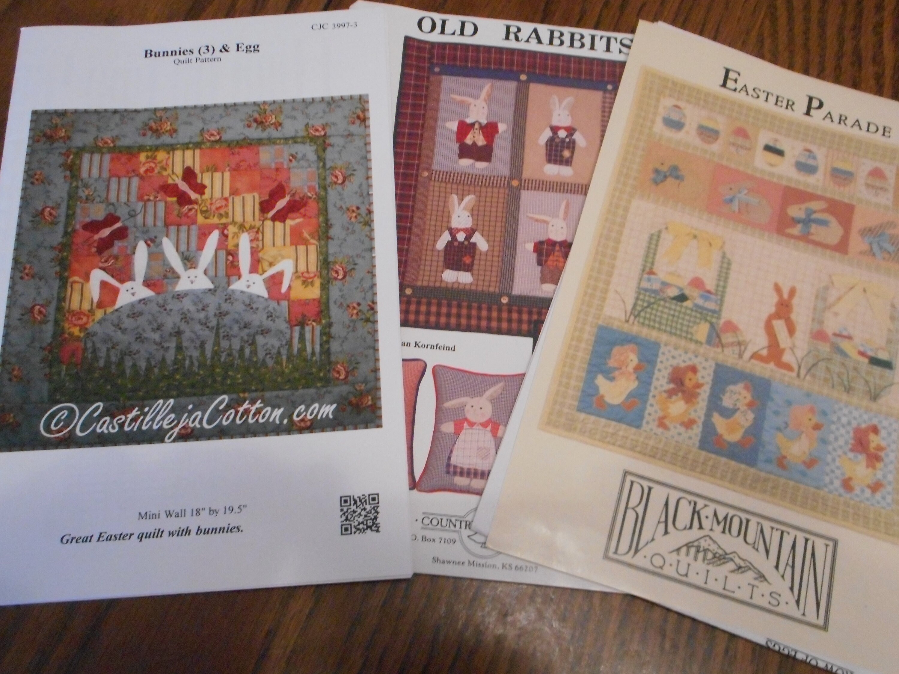 Bunny and Easter Quilt Patterns. Like New Sewing Patterns Sold ...