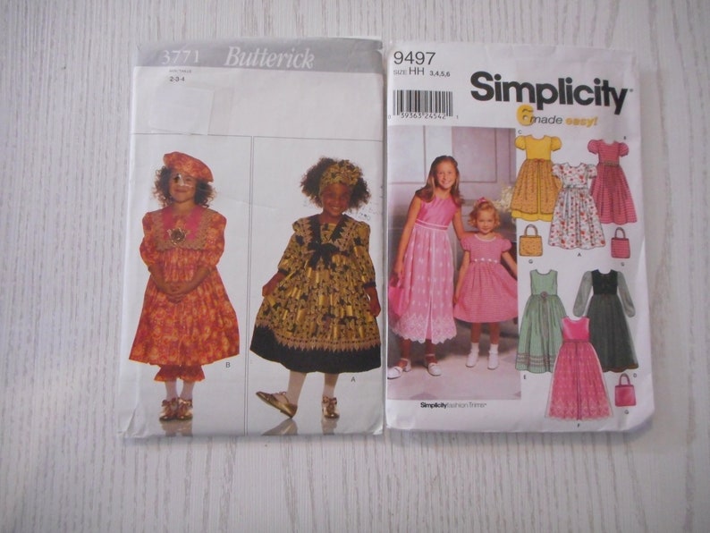 Little Girls Fancy Dress Patterns With Overskirts Pantaloons Etsy