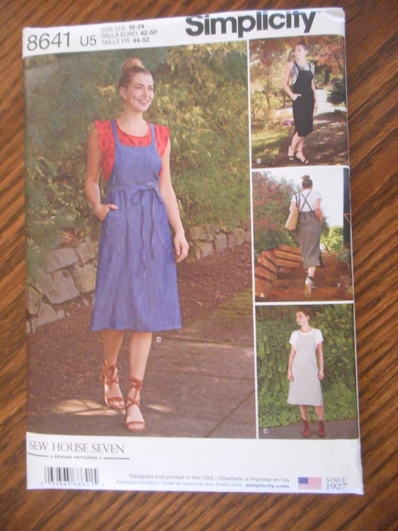 Women's Square Neck Jumper Dresses. Your Choice of Like New Sewing  Patterns. Sizes 8-20, 6-14 or 16-24 