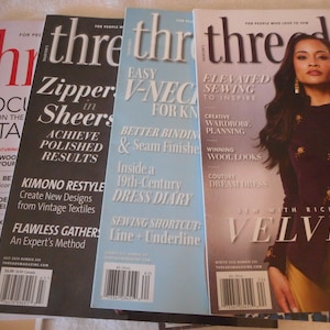 Threads Magazine Back Issues, Like new.