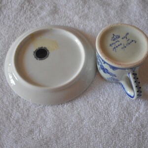 Vintage Blue Delft Mini Pitcher and Plate, Souvenirs of Holland. Like ...