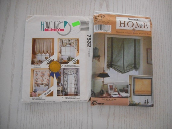 Window Treatments Curtains Drapes Shades Sewing Pattern Etsy