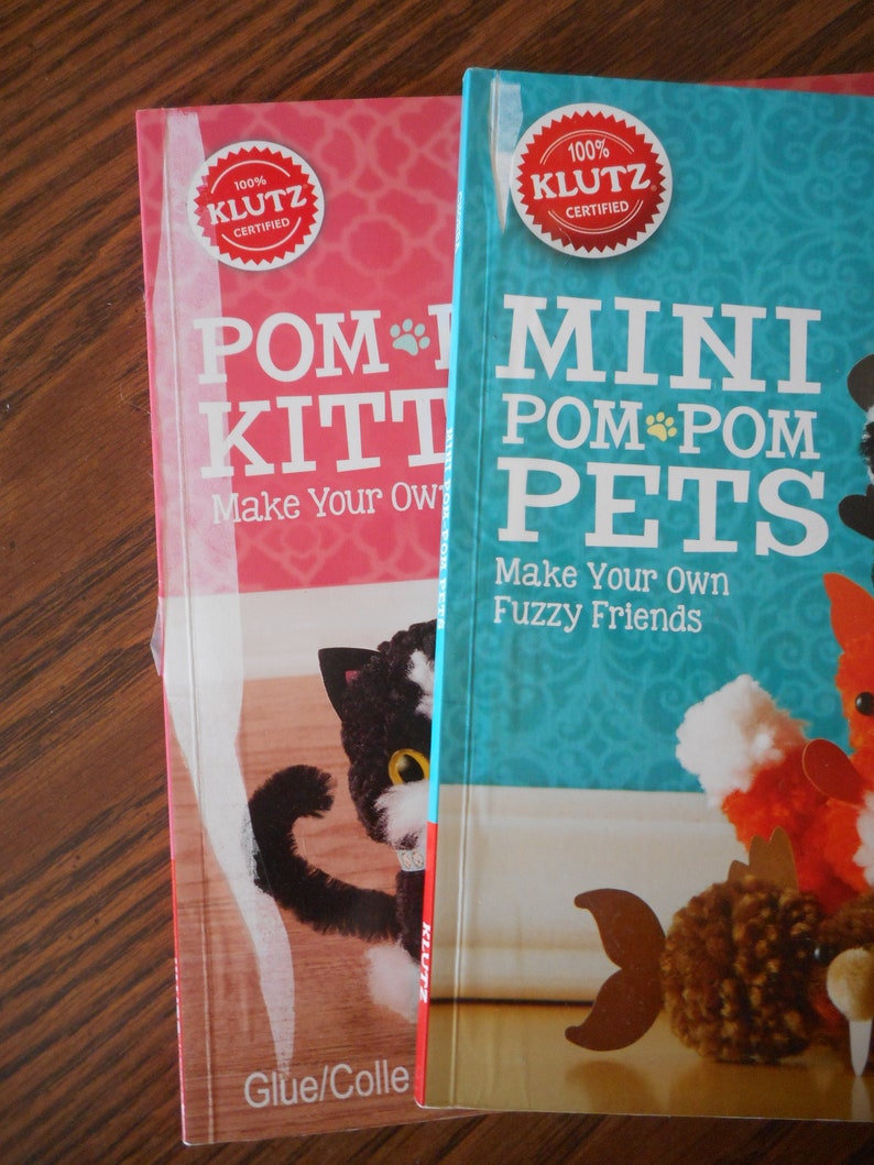 Pom Pom Kitties Mimi Pom Pom Pets Kits Instruction Books or Etsy